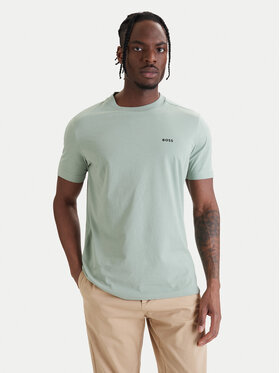 BOSS BOSS Camiseta 50506373 Verde Regular Fit