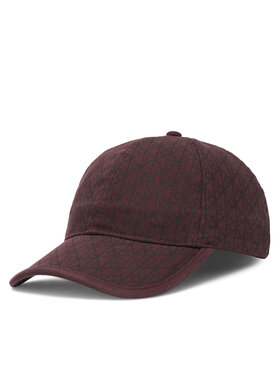 Calvin Klein Cepure ar nagu Calvin Klein Emblem Print W Leather Patch Cap LV04F5036G Bordo