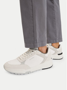 Calvin Klein Laisvalaikio batai Calvin Klein City Runner Laceup Ny-Su HM0HM02308 Kreminė