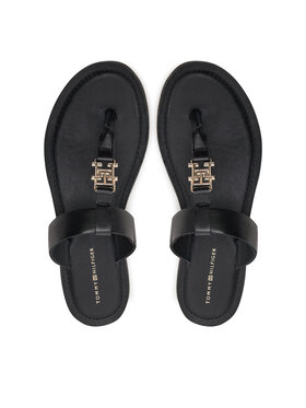 Tommy Hilfiger Japonki Tommy Hilfiger Th Elevated Sandal FW0FW07174 Czarny