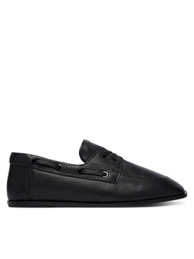 Calvin Klein Halbschuhe Calvin Klein Ess Boatshoe Lth HW0HW03116 Schwarz