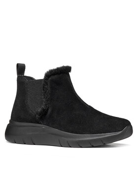 Geox Klassische Stiefeletten Geox D Plummery D66YNB 22 C9999 Schwarz