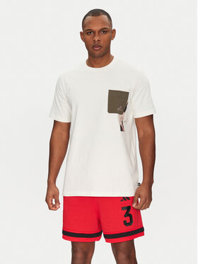 adidas adidas Футболка Lens Elevated Pocket Graphic JJ3928 Білий Loose Fit