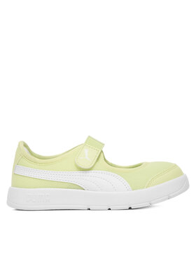 Puma Балетки Puma Courtflex v3 Lina V PS 400578 06 Жовтий