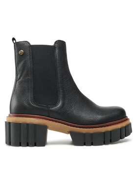 Maciejka Členková obuv s elastickým prvkom Maciejka 05312-01/00-6 Čierna