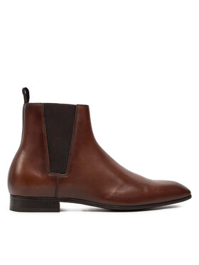 KARL LAGERFELD Členková obuv s elastickým prvkom KARL LAGERFELD KL12344 Hnedá