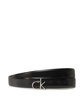 Calvin Klein Pasek Damski Calvin Klein Ck Buckle Belt 3.0_Smooth K60K613156 Czarny