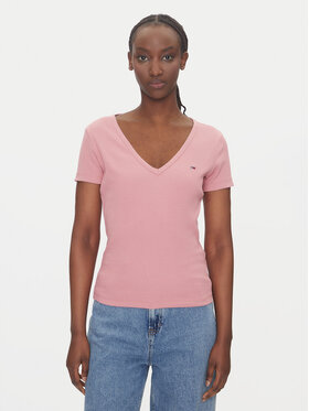 Tommy Jeans Tommy Jeans Camiseta Essential DW0DW17385 Rosa Slim Fit