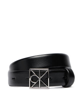 Calvin Klein Gürtel Calvin Klein Emblem Buckle 25Mm Fixed Smooth LV04F7072G Schwarz