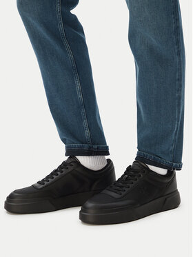 Calvin Klein Laisvalaikio batai Calvin Klein Chunky Cups Laceup Oxf Mix Mat HM0HM02326 Juoda