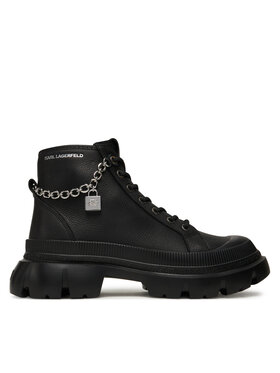 KARL LAGERFELD Turistická obuv KARL LAGERFELD Trekka Max Lock KL43542 Černá