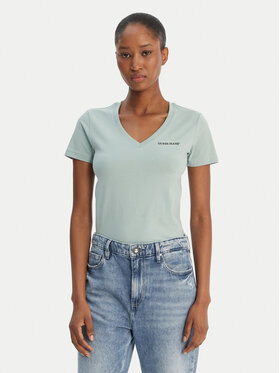 Guess Jeans Guess Jeans Футболка W4YI23 J1314 Зелений Regular Fit