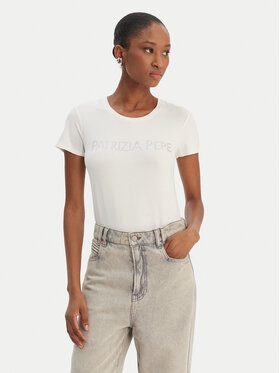 Patrizia Pepe Patrizia Pepe Camiseta CM1419/J013-W146 Blanco Regular Fit