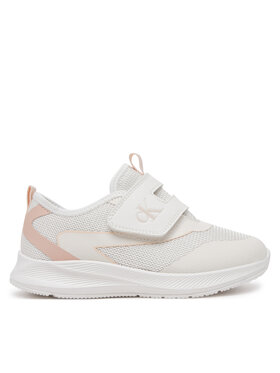 Calvin Klein Jeans Sneakersy Calvin Klein Jeans Low Cut Velcro V1A9-82026-1697A S Bílá