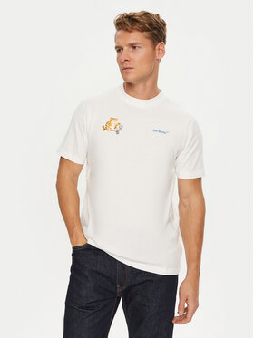 Off-White Off-White Футболка OMAA027T22JER0070145 Білий Regular Fit