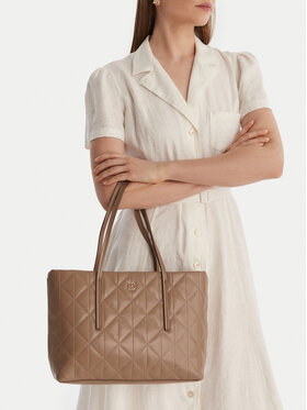 Calvin Klein Handtasche Calvin Klein Quilted Small Tote LV04F3325G Beige