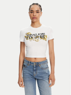 Versace Jeans Couture Versace Jeans Couture Футболка 78HAHC05 Білий Slim Fit
