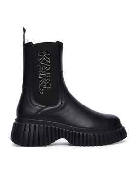 KARL LAGERFELD Bokacsizma KARL LAGERFELD Kreeper Wedge KL44460 Fekete