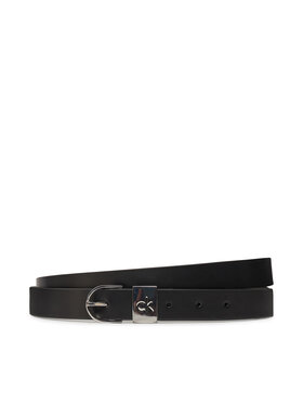 Calvin Klein Ženski pas Calvin Klein Ck Loop Rnd Buckle 2.5_Smooth K60K612936 Črna