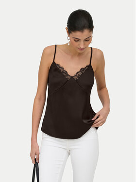 ONLY ONLY Top Faraya 15380254 Marrón oscuro Regular Fit