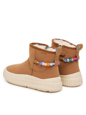 Geox Ботуши Geox J Laquinny Girl J66M3E 000AU C6627 M Кафяв