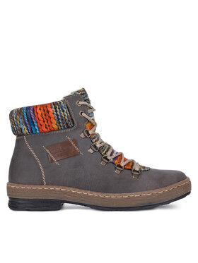 Rieker Kotníková obuv Rieker Z6743-45 Šedá