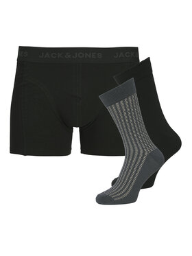 Jack & Jones Jack & Jones Набір боксерські шорти та шкарпетки Trent Giftbox 12285126 Чорний