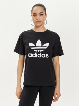 adidas adidas Футболка Trefoil IR9533 Чорний Regular Fit