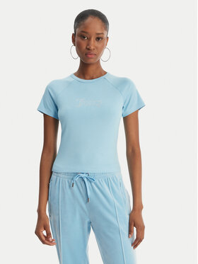 Juicy Couture Juicy Couture Camiseta Baby JCWCT126317 Celeste Slim Fit