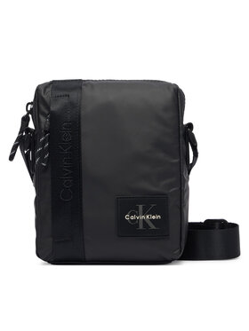 Calvin Klein Torbica za okrog pasu Calvin Klein Rubberized Reporter LV04D3480G Črna
