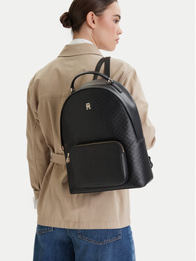 Tommy Hilfiger Batoh Tommy Hilfiger Th Daily Backpack Mono AW0AW18852 Černá
