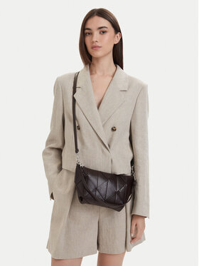 Calvin Klein Handtasche Calvin Klein Woven Shoulder Bag LV04F3546G Braun