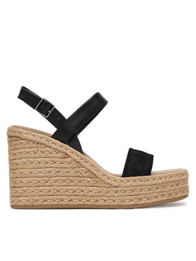 Calvin Klein Espadrilles Calvin Klein Wedge Espad 70 Webbing Lth HW0HW02901 Melns