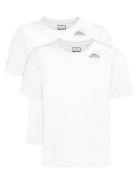 Kappa Kappa T-Shirt-Set Logo Alyce 322564W Weiß Regular Fit