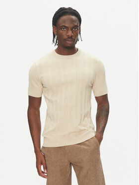 Lindbergh Lindbergh T-shirt 30-804064 Bež Relaxed Fit