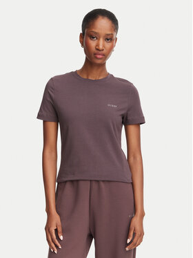 Guess Guess Camiseta V6RI07 J1314 Marrón oscuro Regular Fit