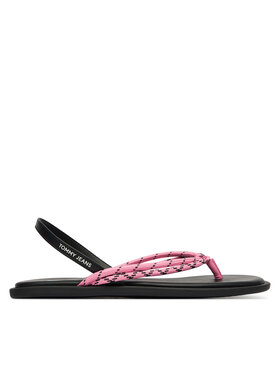 Tommy Jeans Sandali Tommy Jeans Tjw Casual Rope Sandal EN0EN02951 Roza