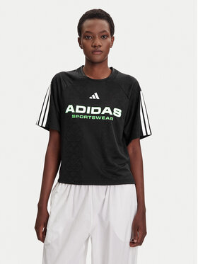 adidas adidas Футболка Tiro x Common Goal Jacquard JL9212 Чорний Loose Fit