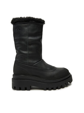 Calvin Klein Jeans Śniegowce Calvin Klein Jeans Flatform Chelsea Boot Padded YW0YW01558 Czarny