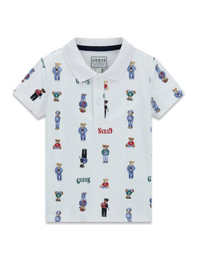 Guess Guess Polo N6RP01 KBV51 Blanco