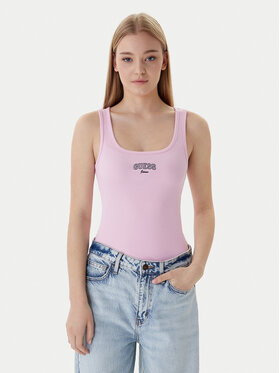 Guess Jeans Guess Jeans Top W6RP20 KA0H1 Rosa Slim Fit