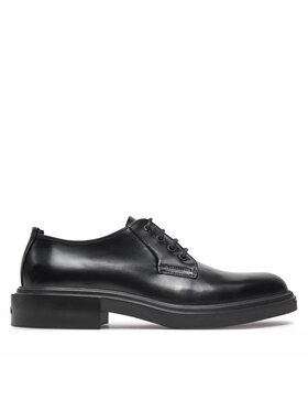 Calvin Klein Īsi apavi Calvin Klein Postman Derby HM0HM01837 Melns
