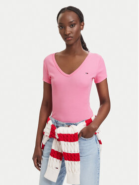 Tommy Jeans Tommy Jeans Camiseta Essential DW0DW17385 Rosa claro Slim Fit