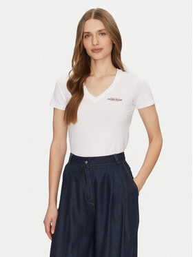 Guess Jeans Guess Jeans Футболка W4YI23 J1314 Білий Slim Fit