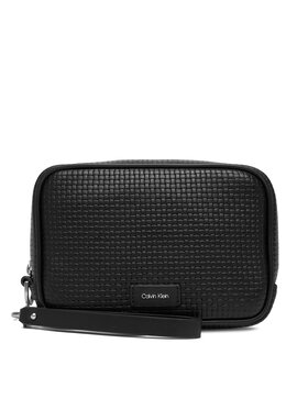 Calvin Klein Ľadvinka Calvin Klein Embossed Woven Zip Pouch LV04D1111G Čierna