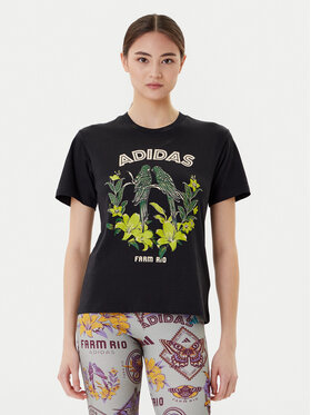 adidas adidas Футболка FARM Graphic JV8609 Чорний Regular Fit
