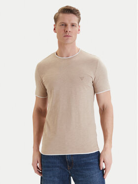 Guess Guess T-shirt F6GI06 K6XN4 Bež Slim Fit