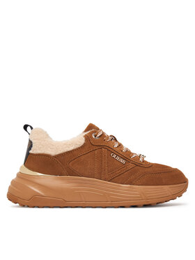Guess Sneakersy Guess FLFFA2 LEA12 Brązowy