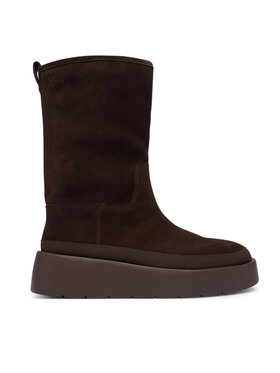 Calvin Klein Čizme za snijeg Calvin Klein Flatform Mid Boot Suede Wl HW0HW03181 Smeđa
