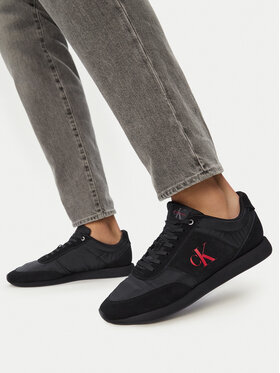 Calvin Klein Sneakers Calvin Klein Retro Runner Band Lth-Su HM0HM02212 Schwarz